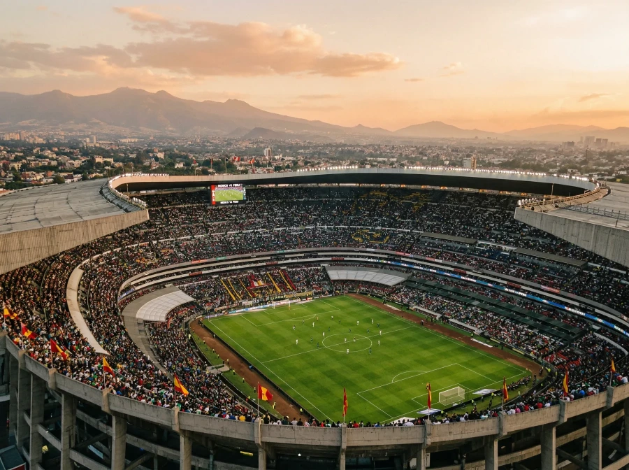 Estadio Azteca in Mexico City, venue for the 2026 World Cup opening match