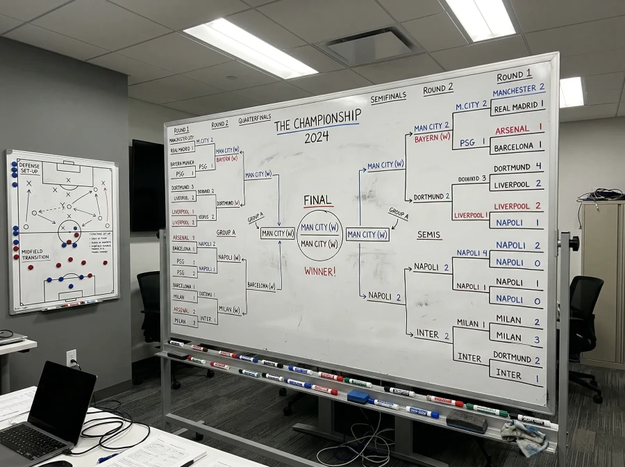 Tournament bracket projection for the 2026 FIFA World Cup from group stage to final