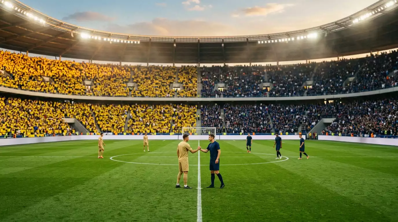 Brazil's yellow shirts face Scotland's dark blue in a Group C matchday under Miami's evening sky